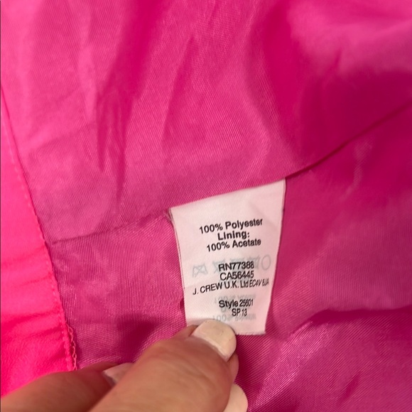 J. Crew Tropical Pink and Orange Feminine Mini A-Line Skirt with Pleats Size 6 - Picture 7 of 11